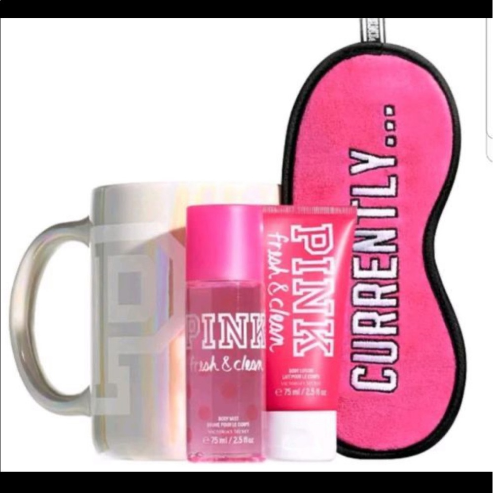 Pink xl mug gift set